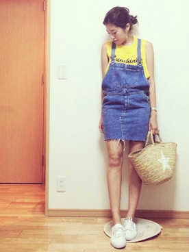 ともさかりえさんコラボアイテム スターカゴbagを使った人気ファッションコーディネート Wear