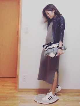 「スーパースター」｜「アイテム（その他シューズ）」を使った、kasumi さん（レディース・163cm）の秋コーディネート