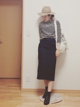 「JET（ジェット）のアイテム（スカート）」を使った、kasumi さん（レディース・163cm）の秋コーディネート