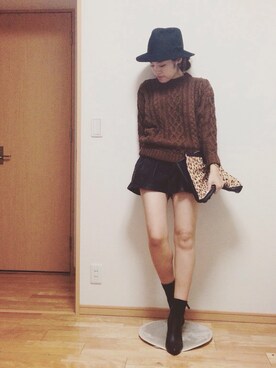 「DRWCYS（ドロシーズ）のアイテム（アクセサリー）」を使った、kasumi さん（レディース・163cm）の秋コーディネート