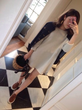 「UNITED ARROWS（ユナイテッドアローズ）のアイテム（ピアス（両耳用））」を使った、kasumi さん（レディース・163cm）の春コーディネート