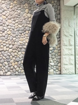 「Rubyrivet（ルビーリベット）のアイテム（トップス）」を使った、kasumi さん（レディース・163cm）の秋コーディネート