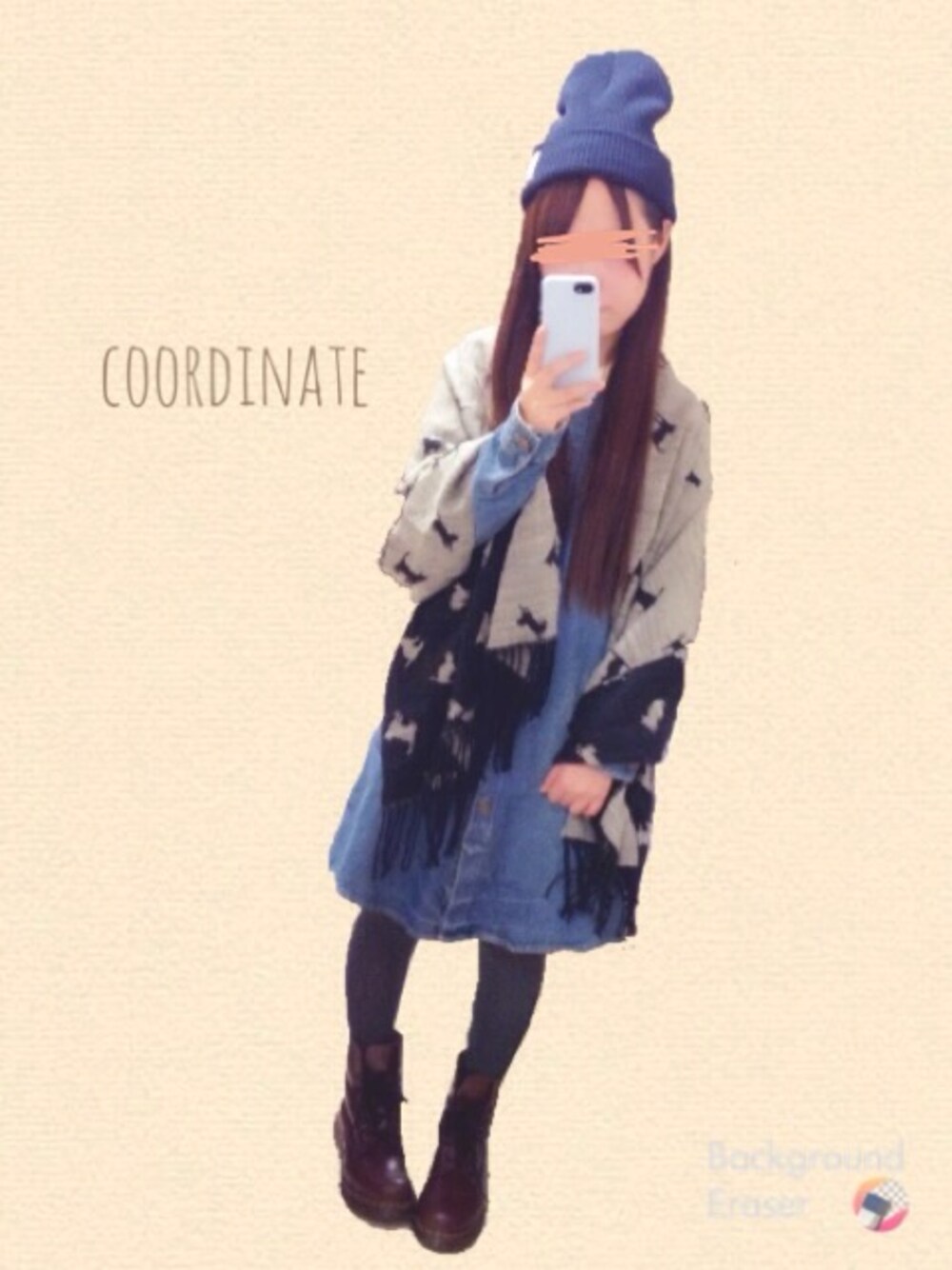 「Dr. MartensのDr.Martens（ブーツ、ブラウン系）」を使った、ｓｈｉｎさん（レディース・145cm）の秋コーディネートの1枚目の写真