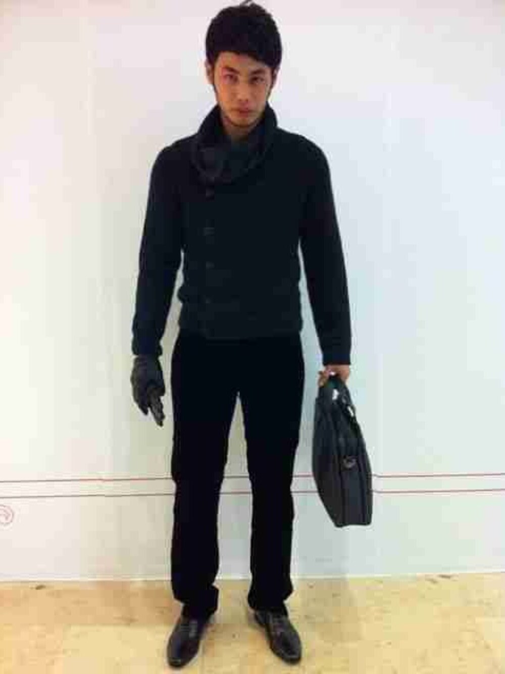 「GIORGIO ARMANI、model、isaacong、WEARBOOKエントリー、WEAR始めました！、WEAR HALLOWEEN 2014」｜「GIORGIO ARMANIのアイテム（その他、ホワイト系）」を使った、Isaac さん（メンズ・187cm）の秋コーディネートの1枚目の写真