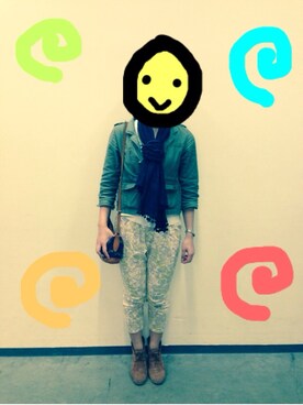 「w closet（ダブルクローゼット）のアイテム（その他パンツ、イエロー系）」を使った、Bondgirlさん（レディース・167cm）の春コーディネート