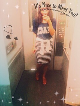 「OLD NAVY（オールドネイビー）のアイテム（スカート、その他）」を使った、Bondgirlさん（レディース・167cm）の夏コーディネート