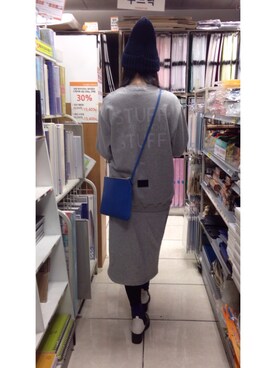 「pushBUTTONのアイテム」を使った、gggridさん（レディース・163cm）の冬コーディネート