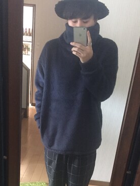 「superNova.（スーパーノヴァ）のアイテム（帽子）」を使った、 kento kamaharaさん（メンズ・175cm）の冬コーディネート