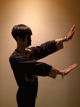 「Lucien Pellat-Finet（ルシアンペラフィネ）のアイテム（アナログ腕時計）」を使った、zombieさん（メンズ・172cm）の冬コーディネート