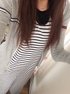 「TOMMY HILFIGER（トミーヒルフィガー）のアイテム（その他アウター）」を使った、Rankaさん（レディース・167cm）の春コーディネート
