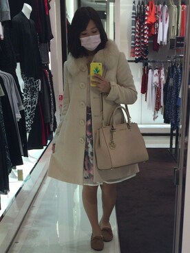 「PATTERN・fiona （パターンフィオナ）のアイテム（ジャケット/アウター）」を使った、ちゃんまこさん（レディース・156cm）の春コーディネート