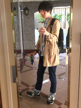 「mercibeaucoup,（メルシーボークー）のアイテム（腕時計）」を使った、tomさん（メンズ・178cm）の春コーディネート