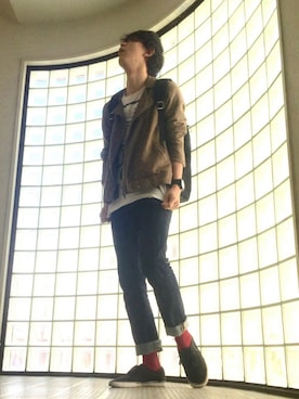 「mercibeaucoup,（メルシーボークー）のアイテム（腕時計）」を使った、tomさん（メンズ・178cm）の夏コーディネート