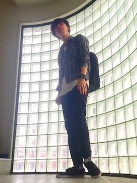 「mercibeaucoup,（メルシーボークー）のアイテム（腕時計）」を使った、tomさん（メンズ・178cm）の夏コーディネート