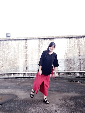 「天台」｜奶油色嘟嘟さん（レディース・165cm）の夏コーディネート