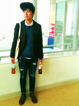 めそさん（メンズ・168cm）の春コーディネート