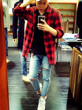 新井 翔稀さん（メンズ・165cm）の秋コーディネート