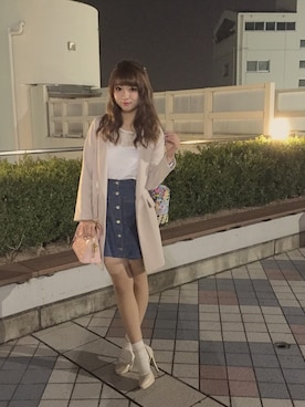 えみゅ (中山 恵美生)さん（レディース・160cm）の冬コーディネート