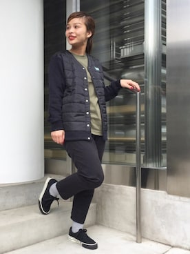「UNDERCOVER（アンダーカバー）のアイテム」を使った、アッコさん（レディース・152cm）の秋コーディネート