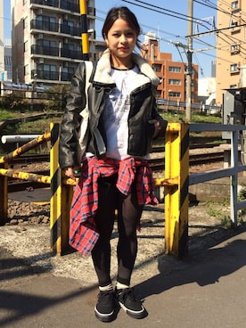「UNDERCOVER（アンダーカバー）のアイテム」を使った、アッコさん（レディース・152cm）の春コーディネート