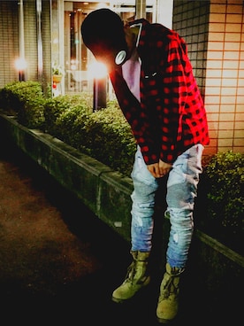 「Original.（オリジナル）のアイテム（帽子）」を使った、Omata Takahiroさん（メンズ・180cm）の秋コーディネート