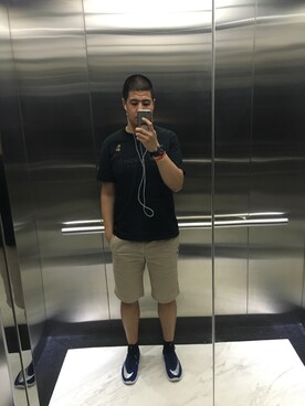 「NIKE（ナイキ）のアイテム（タンクトップ、ブラック系）」を使った、冯冯本宝宝さん（メンズ・189cm）の春コーディネート