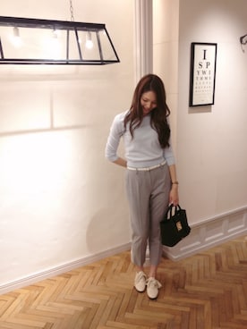 「snidel」｜「アイテム（バッグ）」を使った、chihiro saitoさん（レディース・169cm）の冬コーディネート