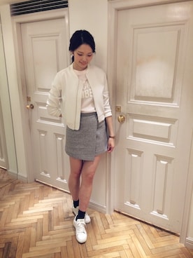 「snidel」｜「アイテム（ジャケット/アウター）」を使った、chihiro saitoさん（レディース・169cm）の春コーディネート