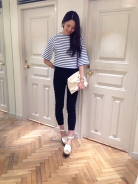 「SNIDEL（スナイデル）のアイテム（パンプス）」を使った、chihiro saitoさん（レディース・169cm）の春コーディネート