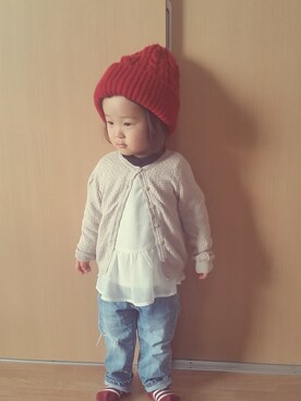 kinakoさん（キッズ・80cm）の冬コーディネート