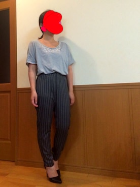 「オールグレー」｜「アイテム（パンプス）」を使った、kさん（レディース・152cm）の夏コーディネート