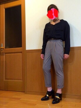 「ENVYM（アンビー）のアイテム（アクセサリー）」を使った、kさん（レディース・152cm）の秋コーディネート