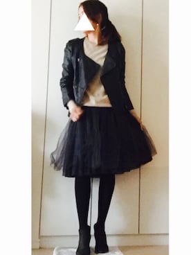 「tocco（トッコ）のアイテム（スカート）」を使った、NAnaさん（レディース・158cm）の秋コーディネート