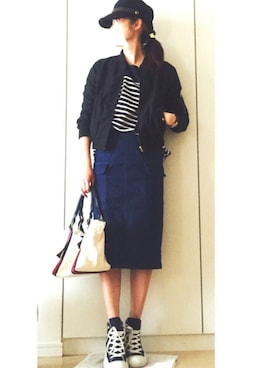 「crolla（クローラ）のアイテム（ジャケット/アウター）」を使った、NAnaさん（レディース・158cm）の春コーディネート