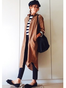 「Juze（ジュゼ）のアイテム」を使った、NAnaさん（レディース・158cm）の秋コーディネート