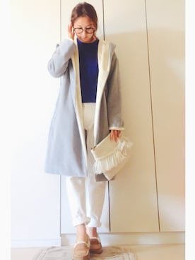 「VIS（ビス）のアイテム（その他アウター）」を使った、NAnaさん（レディース・158cm）の秋コーディネート