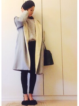 「VIS（ビス）のアイテム（その他アウター）」を使った、NAnaさん（レディース・158cm）の秋コーディネート