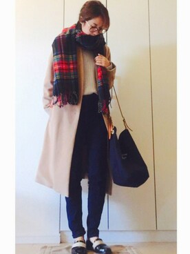 「VIS（ビス）のアイテム（ジャケット/アウター）」を使った、NAnaさん（レディース・158cm）の秋コーディネート