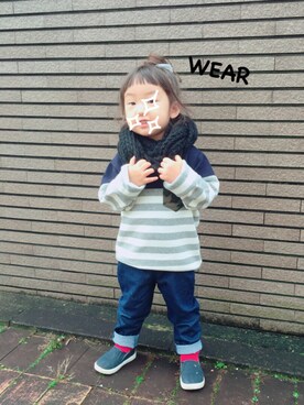 miumiuさん（キッズ・90cm）の秋コーディネート