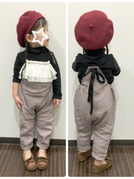 「おさげ」｜「アイテム（その他）」を使った、miumiuさん（キッズ・90cm）の春コーディネート
