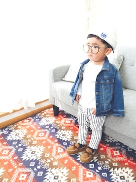 「babygap」｜「アイテム（モカシン/デッキシューズ）」を使った、k★taさん（キッズ・80cm）の春コーディネート