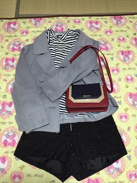 「Avail（アベイル）のアイテム（ピーコート、グレー系）」を使った、maikoさん（レディース）の冬コーディネート