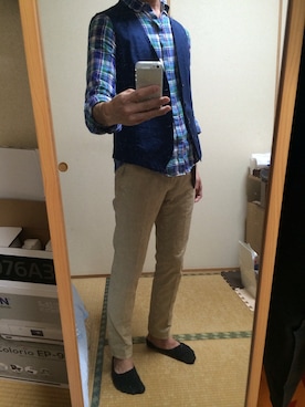 「NOLLEY'S goodman（ノーリーズグッドマン）のアイテム」を使った、金田智さん（メンズ・177cm）の春コーディネート