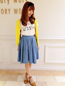 saori.mさん（レディース・158cm）の夏コーディネート