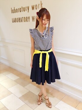 saori.mさん（レディース・158cm）の夏コーディネート