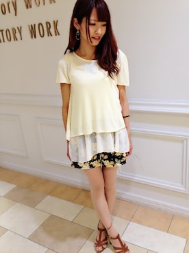 saori.mさん（レディース・158cm）の夏コーディネート