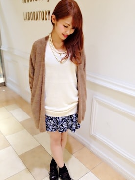 「キュロット」｜「アイテム（その他シューズ）」を使った、saori.mさん（レディース・158cm）の秋コーディネート