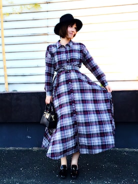 「VERA PELLE（ベラペレ）のアイテム」を使った、ruutさん（レディース・165cm）の秋コーディネート