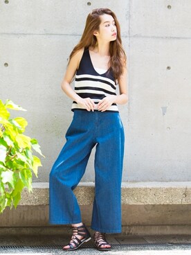 「Silky（シルキー）のアイテム」を使った、silkyさん（レディース・160cm）の夏コーディネート