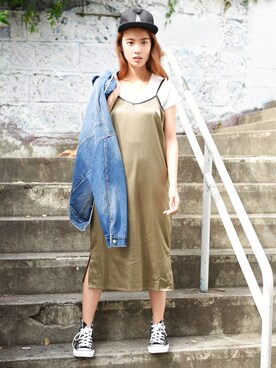 「Silky（シルキー）のアイテム」を使った、silkyさん（レディース・160cm）の夏コーディネート